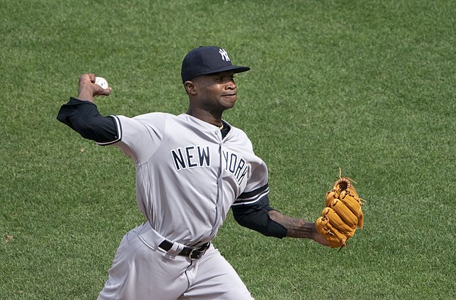 Domingo Germán with the Yankees in 2019