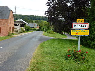 Draize (Ardennes) city limit sign.JPG