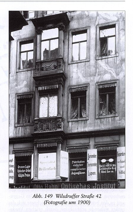 Dresden, Wilsdruffer Strasse Nr. 42 (Fotografie um 1900)