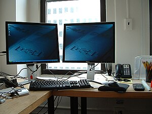 Dual Dell monitor workstation setup.jpg