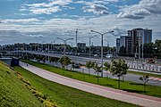 English: Dziaržynskaha avenue. Minsk, Belarus Беларуская: Праспект Дзяржынскага. Мінск, Беларусь Русский: Проспект Дзержинского около ст. м. Грушевка. Минск, Беларусь