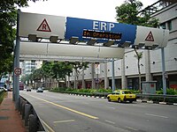 Electronic Road Pricing Gantry at North Bridge Road, Singapore ERPBugis.JPG