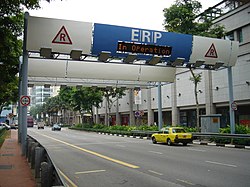Electronic Road Pricing Gantry at North Bridge Road, Singapore ERPBugis.JPG