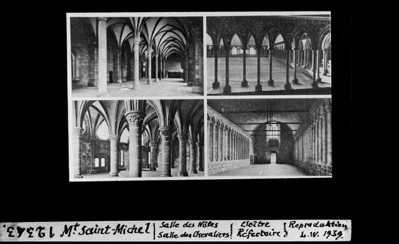 File:ETH-BIB-Mt. Saint-Michel, Salle des Hôtes, Salle des Chevaliers, Cloître Réfectoire-Dia 247-12343.tif