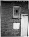 EXTERIOR, CLOSE-UP SHOWING WINDOW AND PART OF DOOR ON NORTH ELEVATION - Deister Farmstead, Stone Barn, Route 442, Stull, Douglas County, KS HABS KANS,23-STUL.V,1-B-5.tif