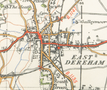 A map of Dereham from 1946