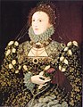 Elizabeth I (portree fööniksiga). Umbes 1575–1576
