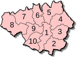 Outline of Greater Manchester