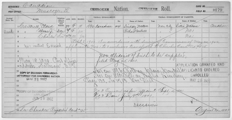 File:Enrollment for Cherokee Census Card D179 - NARA - 251927.tif