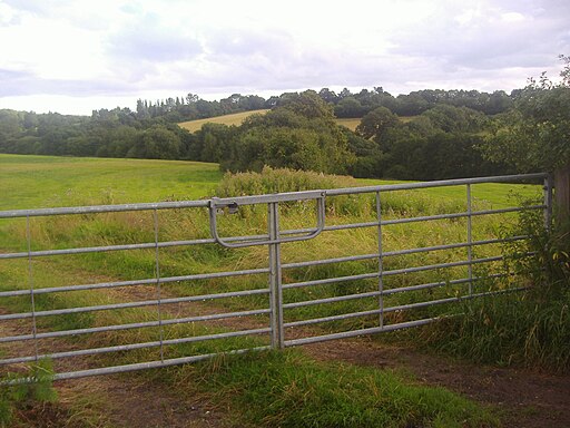 Entrance to field by Church Road, Rotherfield - geograph.org.uk - 3059527