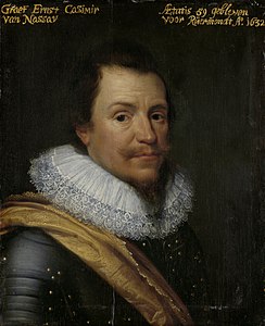 Portret van Ernst Casimir, graaf van Nassau-Dietz 1609-33 Uit de werkplaats van Michiel Jansz. van Mierevelt Rijksmuseum Amsterdam