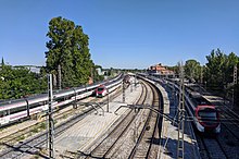 Vista general de la estación de ferrocarril