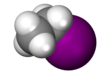 Spacefill-model van ethyljodide