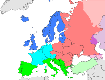 регионы европа
