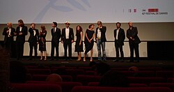 Tvůrci filmu na festivalu v Cannes