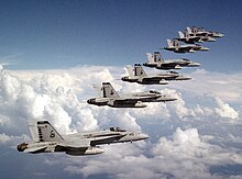 VFA-86 F/A-18Cs in 1995 F-18Cs VFA-86 in flight 1995.JPEG