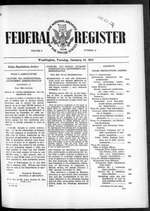 Thumbnail for File:Federal Register 1941-01-28- Vol 6 Iss 18 (IA sim federal-register-find 1941-01-28 6 18).pdf