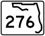 State Road 276 marker