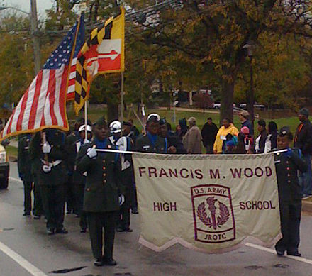 Francis M. Wood ROTC at the 2008 Morgan State University Homecoming Parade.