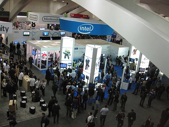 The expo floor at the 2010 Game Developers Conference