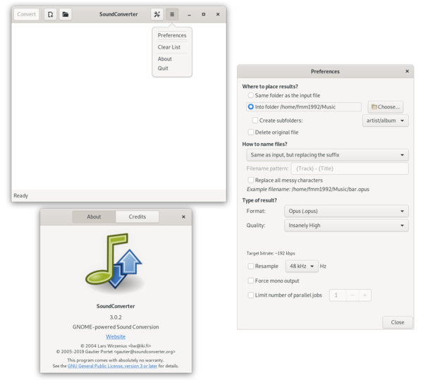 GNOME SoundConverter 3.0.2 with its preferences.png