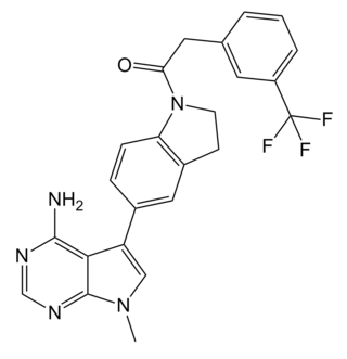 <span class="mw-page-title-main">GSK2606414</span> Chemical compound