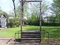 Gallows on which Rudolf Hoess, the commandant of the concentration camp Auschwitz-Birkenau, was executed