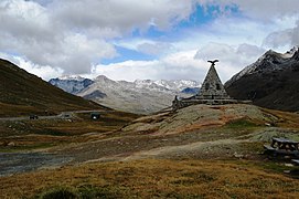 Památník válečným obětem v průsmyku Gavia