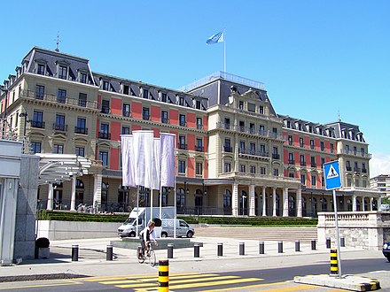 Le palais Wilson, à Genève, siège du Haut-Commissariat des Nations unies aux droits de l'homme.