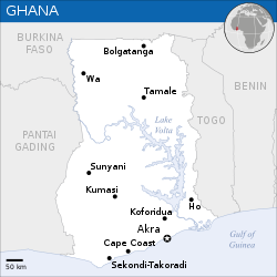 Lokasi Ghana