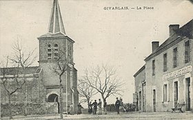 Givarlais Carte postale Eglise.jpg
