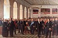 Adunarea Naţională Constutuantă (pictură de Constantin Hansen - Frederiksborg Catsle, Hillerød)