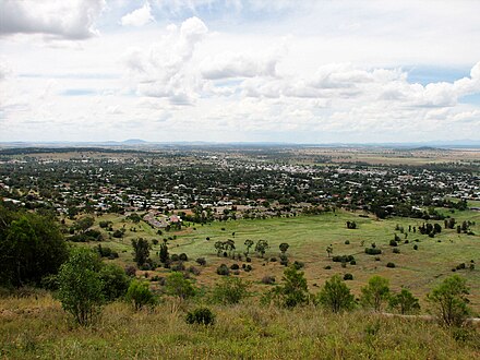 View of Gunnedah from Porcupine Lookout