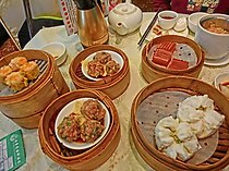HK SYP 德韾苑 Tak Hing Yuen Seafood Restaurant steamed chinese foods Mar-2013 Steamers.JPG