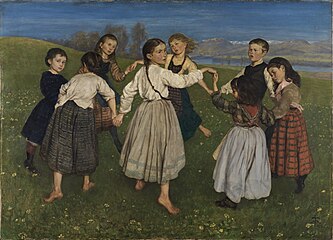 "Kinderreigen" (1872) by Black Forest artist Hans Thoma