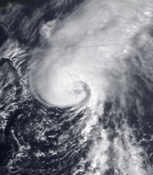 Satellite image of Tropical Storm Harvey shortly before becoming a hurricane on September 20 Harvey 1993-09-20 1731Z.png