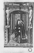 Ontmoeting van Anne en Joachim bij de Golden Gate, f.17v.