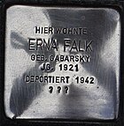 Hofheim am Taunus Wallau Stolperstein Taunusstraße 25 Erna Falk.jpg