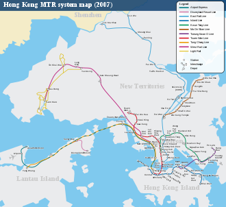 Railway network after merger Hong Kong Railway Route Map 2007 en.svg