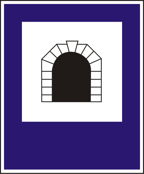 File:Hungary road sign tunnel information.svg