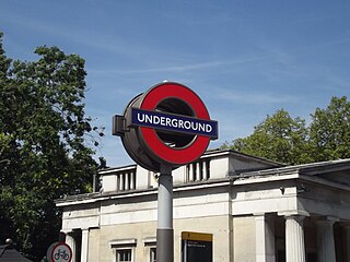 Hyde Park Corner Underground Station - sign