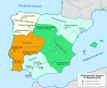 Den nya administrativa uppdelningen av de spanska romerska provinserna, inklusive den av Hispania Tarraconensis (år 293).