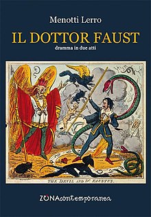 Cover first edition of the drama Il Dottor Faust by Menotti Lerro, published in 2018 Il Dottor Faust by Menotti Lerro.jpg