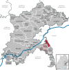 Location of the community Illerkirchberg in the Alb-Danube district