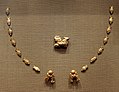 Fragments of gold ornament, 185-72 BCE.