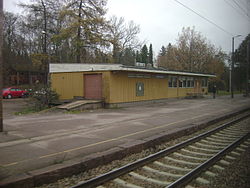 Inkeroisten rautatieasema lokakuussa 2007.
