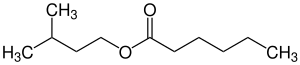 Strukturformel von Isopentylhexanoat