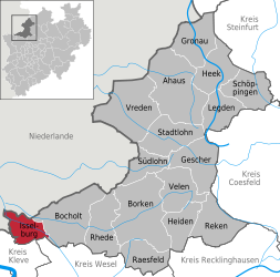 Isselburg - Harta