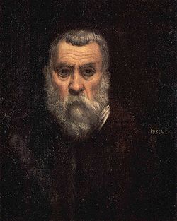 Jacopo Comin, dito Jacopo Robusti y Tintoretto: Autoretrato (Museu d'o Louvre, París).