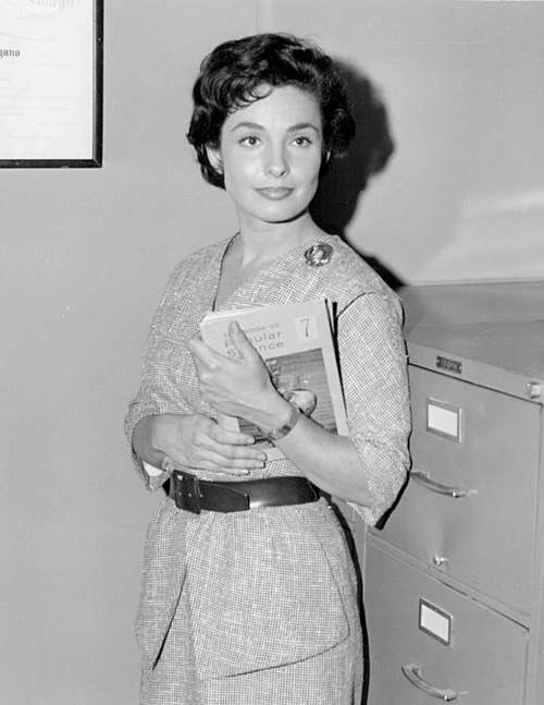 Jeanne Bal (pictured in a promotional picture for Mr. Novak) portrayed Nancy Crater, whose image the creature copied in this episode.